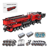 7778Pcs V3 1:20 2.4G 12-Motor 9-Bridge MOC Mobile LTM1750-9.1 All-road RC Crane Model